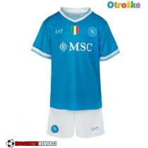 Otroške Nogometnih dresov SSC Napoli Domači 2025-26 Kratki rokavi (+ hlače)